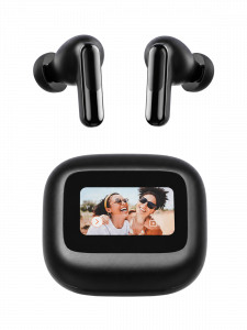 Наушники беспроводные Bluetooth с экраном в кейсе Орбита OT-ERB56 Черные